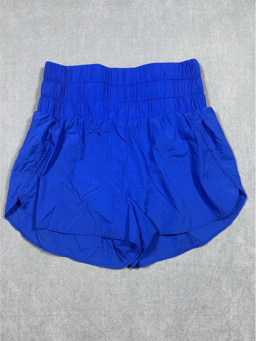 TCEC Royal Blue High Waisted Smocked Athletic Shorts Size Small